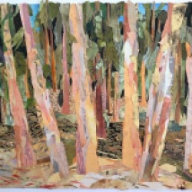 Eucalyptus Woods, print collage, 56 x 77 cm (22" x 30"), 2021